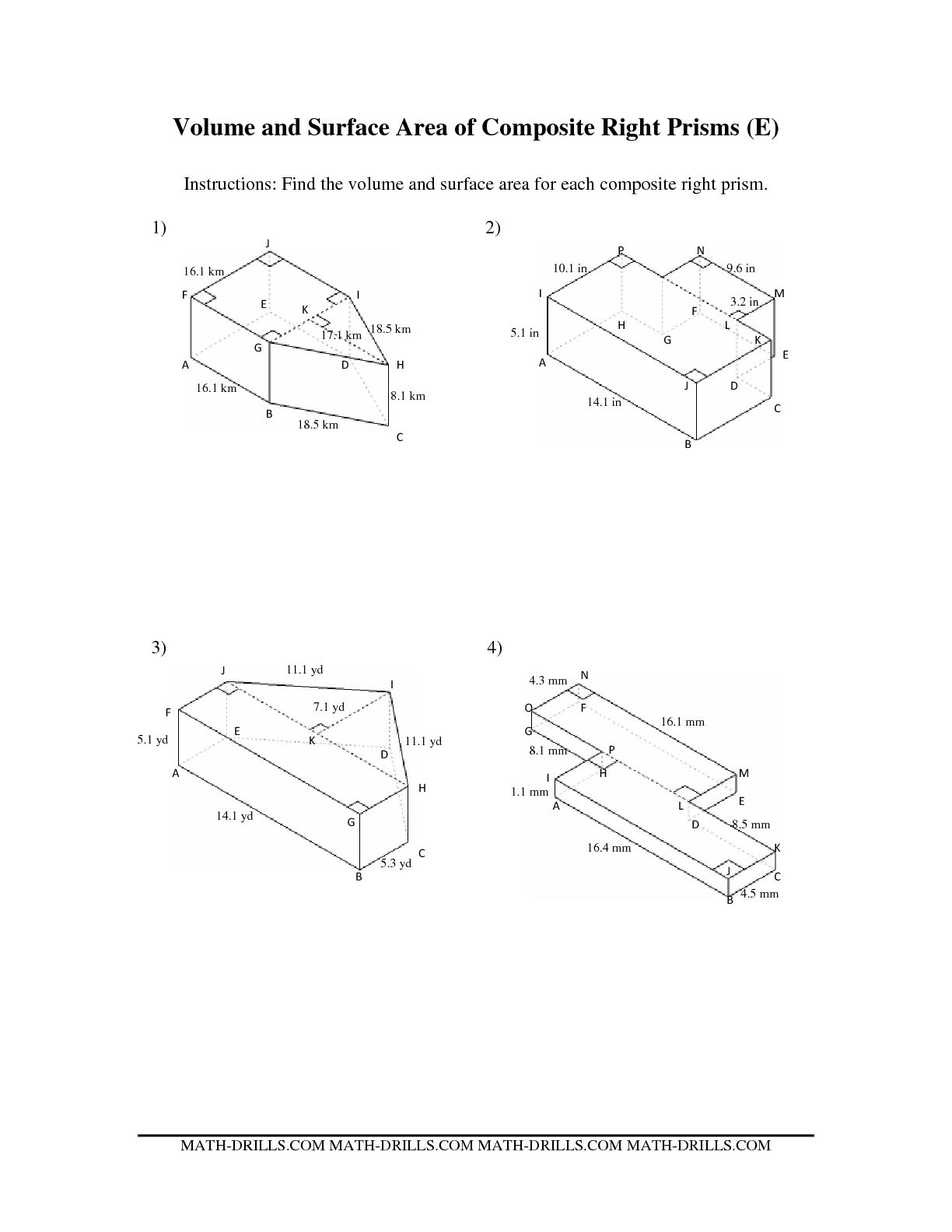 7 Best Images of Worksheets Surface Area Of Solids - Geometry Circle