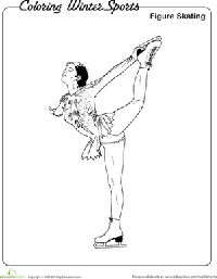 Olympic Ice Skating Coloring Pages