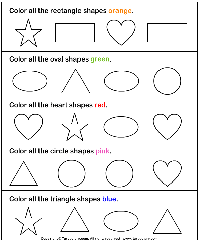 Printable Preschool Worksheets Shapes