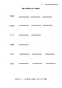 Spelling Words Worksheets for Kids