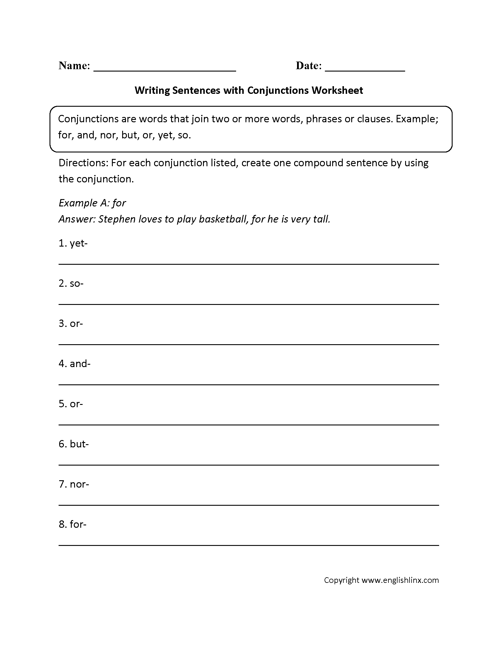 free-conjunction-worksheets