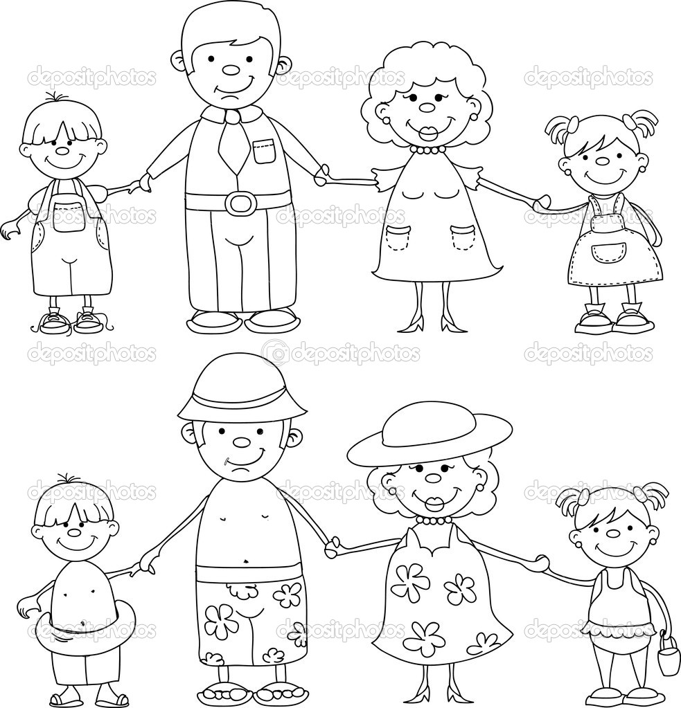 pages family for coloring pages - photo #48