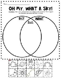 Day and Night Venn Diagram Printable