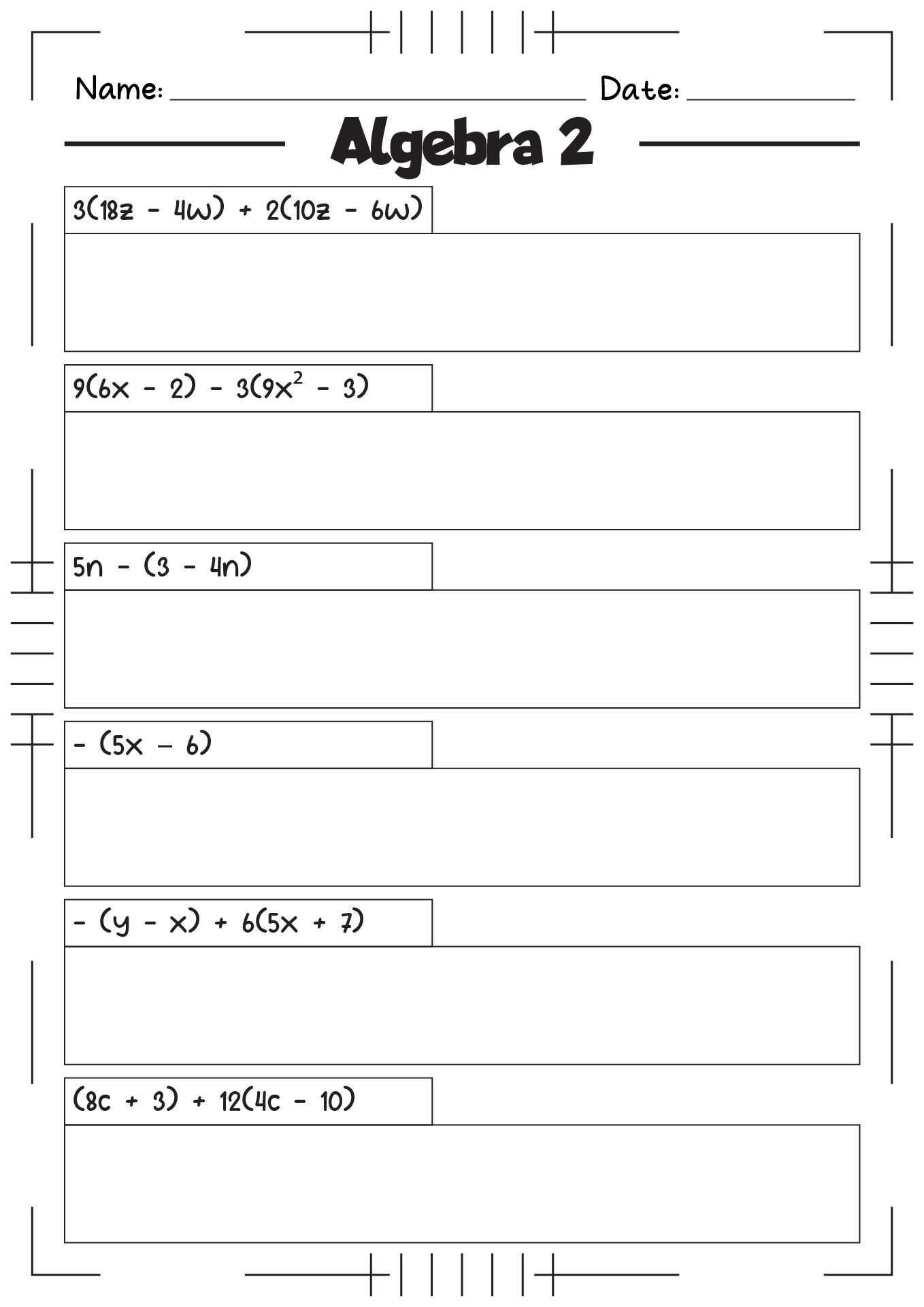 11 Best Images Of Factoring Worksheets Algebra II Algebra 1 Factoring