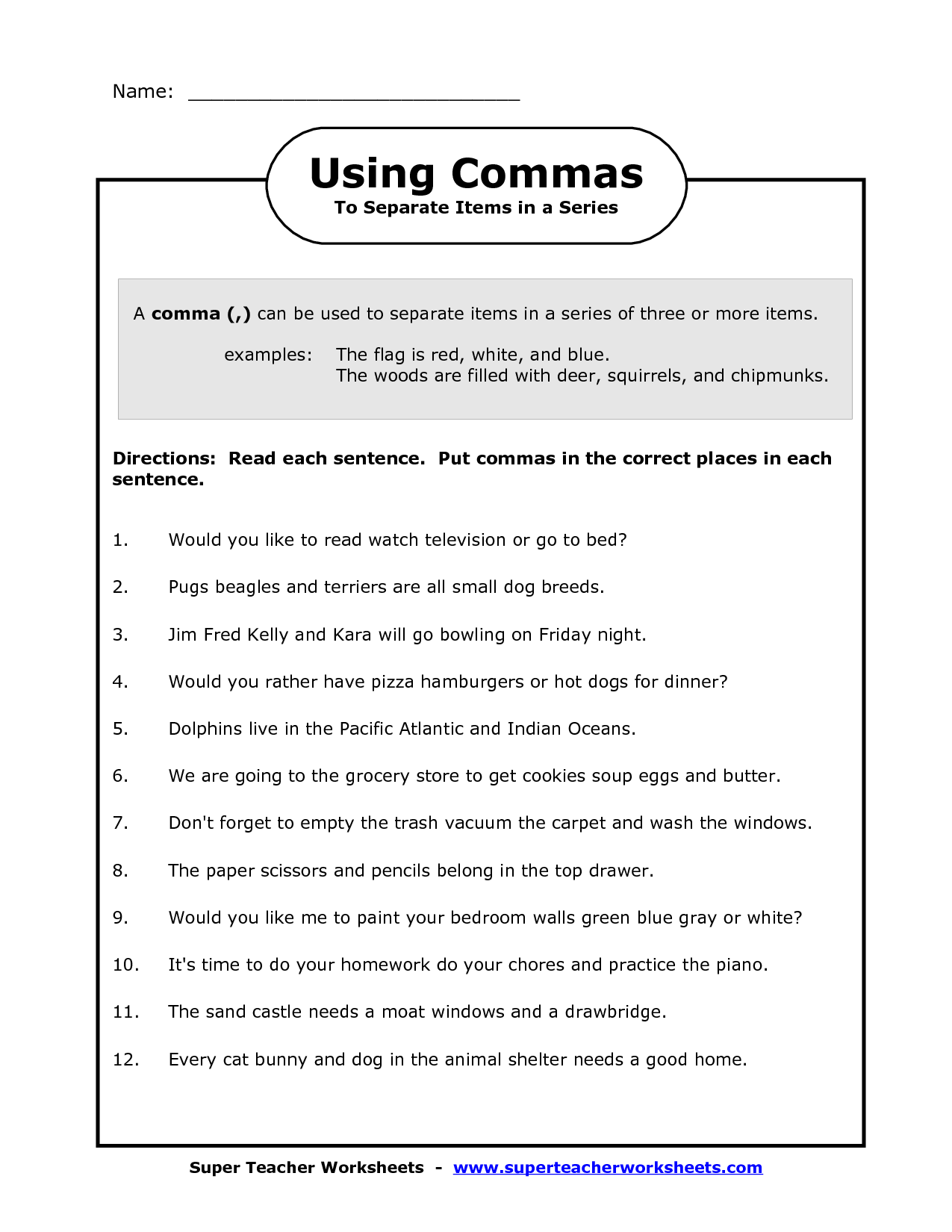 14 Best Images of For First Grade Punctuation Worksheets  Capitalization Worksheets 2nd Grade 