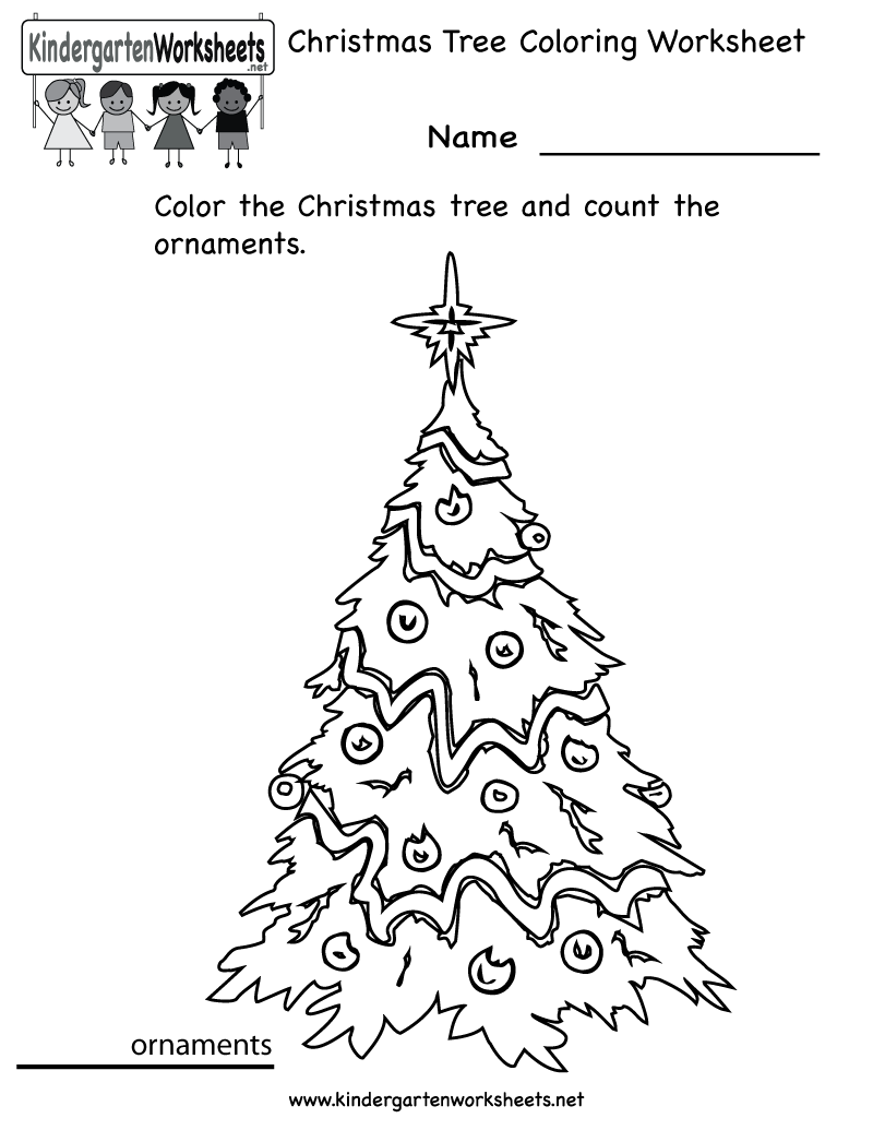 Kindergarten Christmas Worksheets Printables