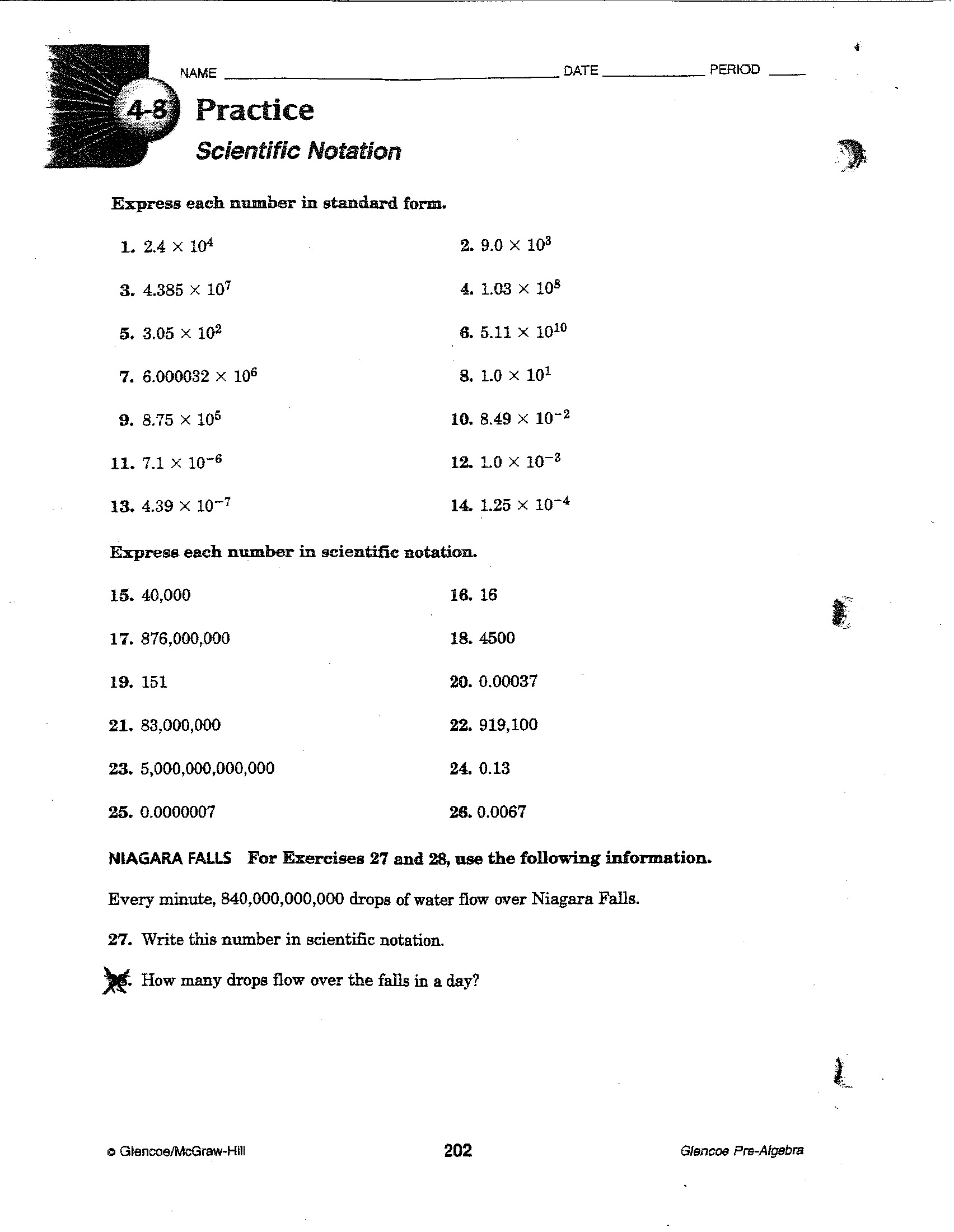 13 Best Images of 6th Grade Scientific Notation Worksheet - Scientific