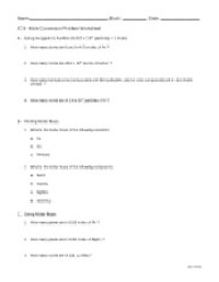Chemistry Mole Problems Worksheet