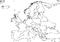 Printable Blank Europe Map