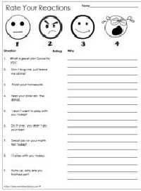 Social Skills Feelings Worksheets