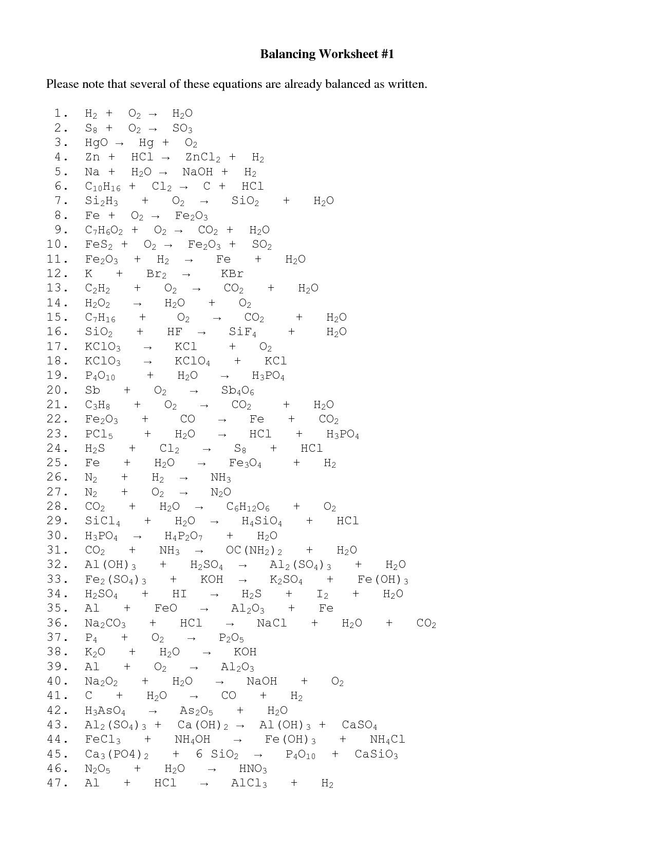 13 Best Images of Balancing Equations Worksheet Answer Key Balancing Chemical Equations 13 Best Images of Balancing Equations Worksheet Answer Key Balancing Chemical Equations