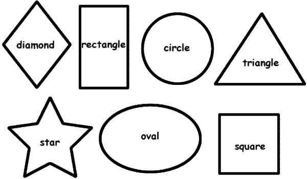 Basic Shapes Coloring Pages