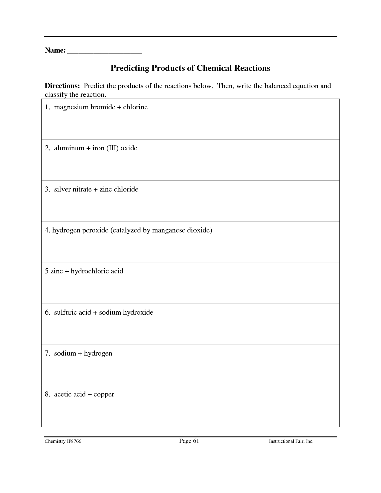 Atomic Structure Review Worksheet