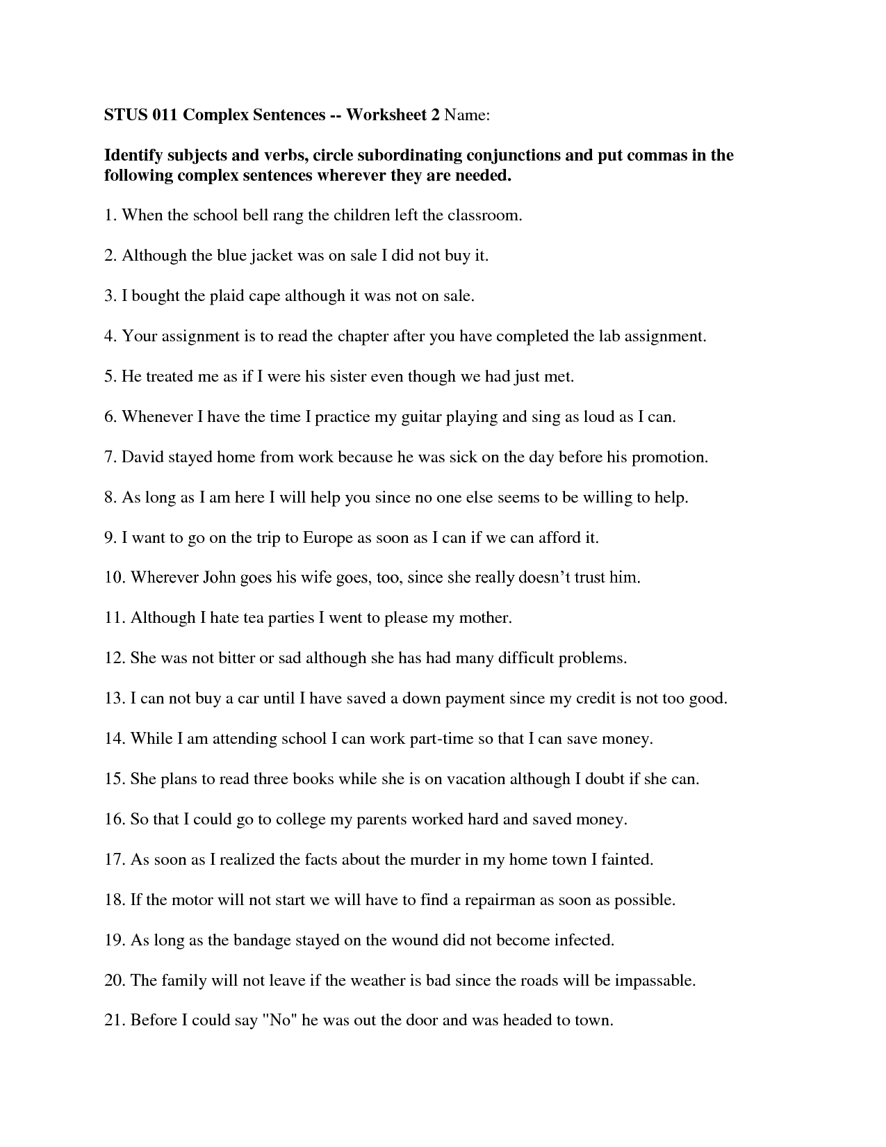 Complex Sentence 7th Grade - 1000 ideas about complex sentences on