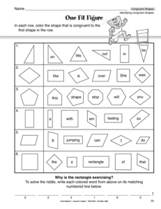 Congruent and Similar Shapes Worksheet