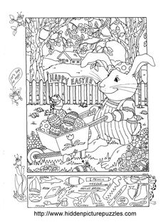  Printable Hidden Picture Puzzles Easter