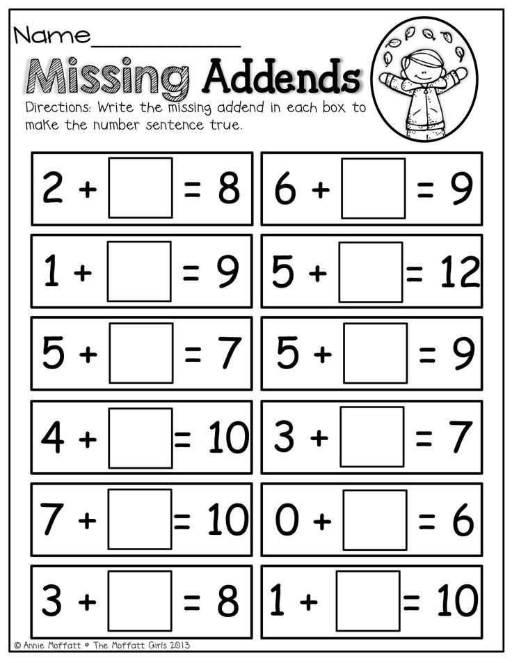 16 Best Images Of Missing Addend And Subtrahend Worksheets Addition 