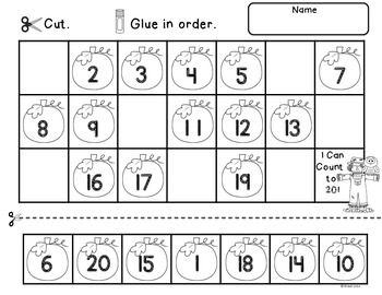 15 Best Images of Cut And Paste Numbers 1- 20 Worksheet - Cut and Paste