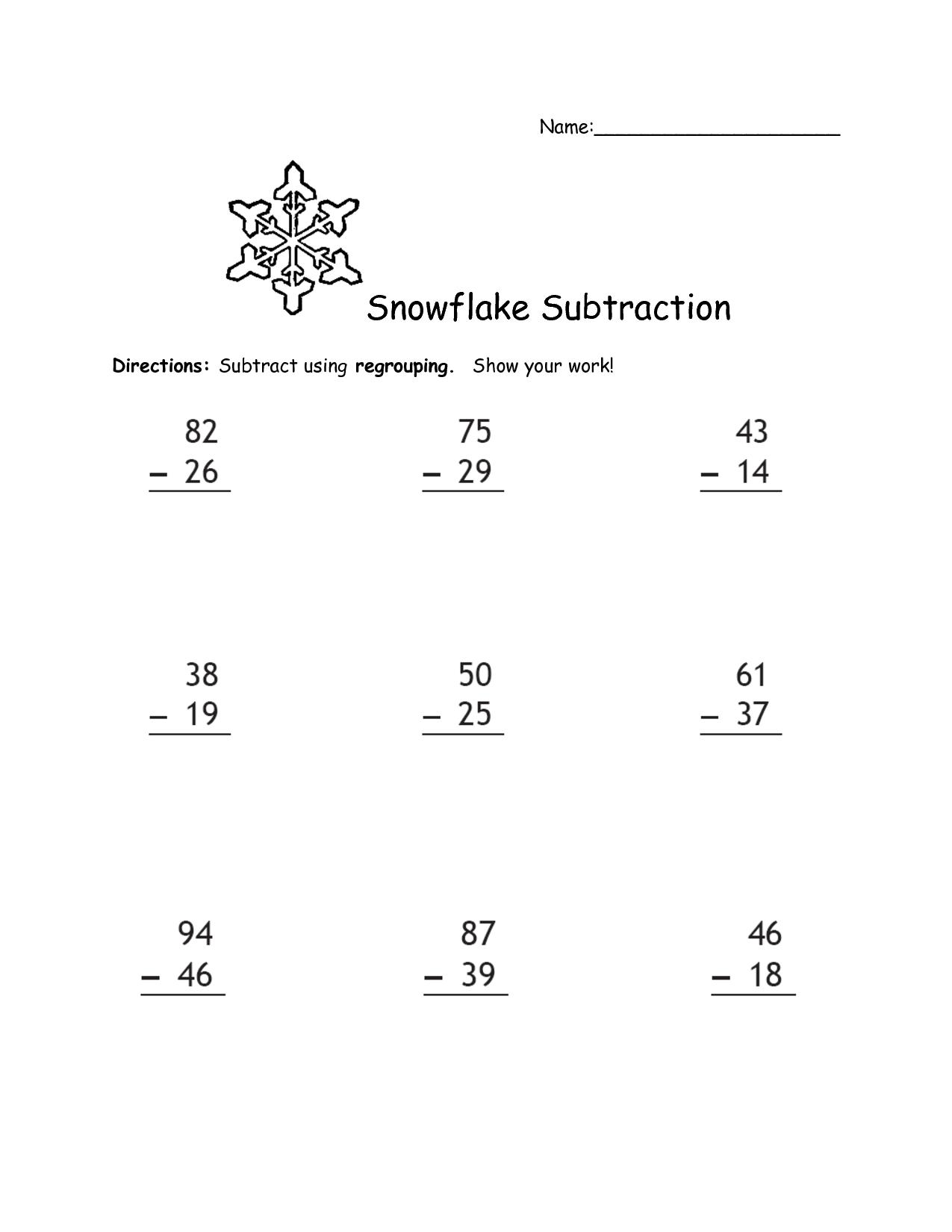 Subtraction with Regrouping Coloring Worksheets