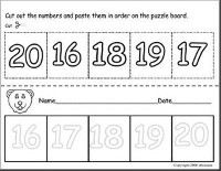 Cut and Paste Number Order