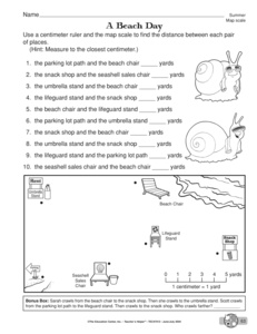 Using Map Scale Worksheet