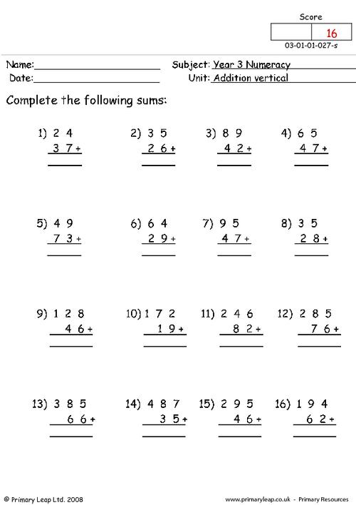 15 Best Images of Adding Hundreds Worksheets - Adding Two Digit Numbers