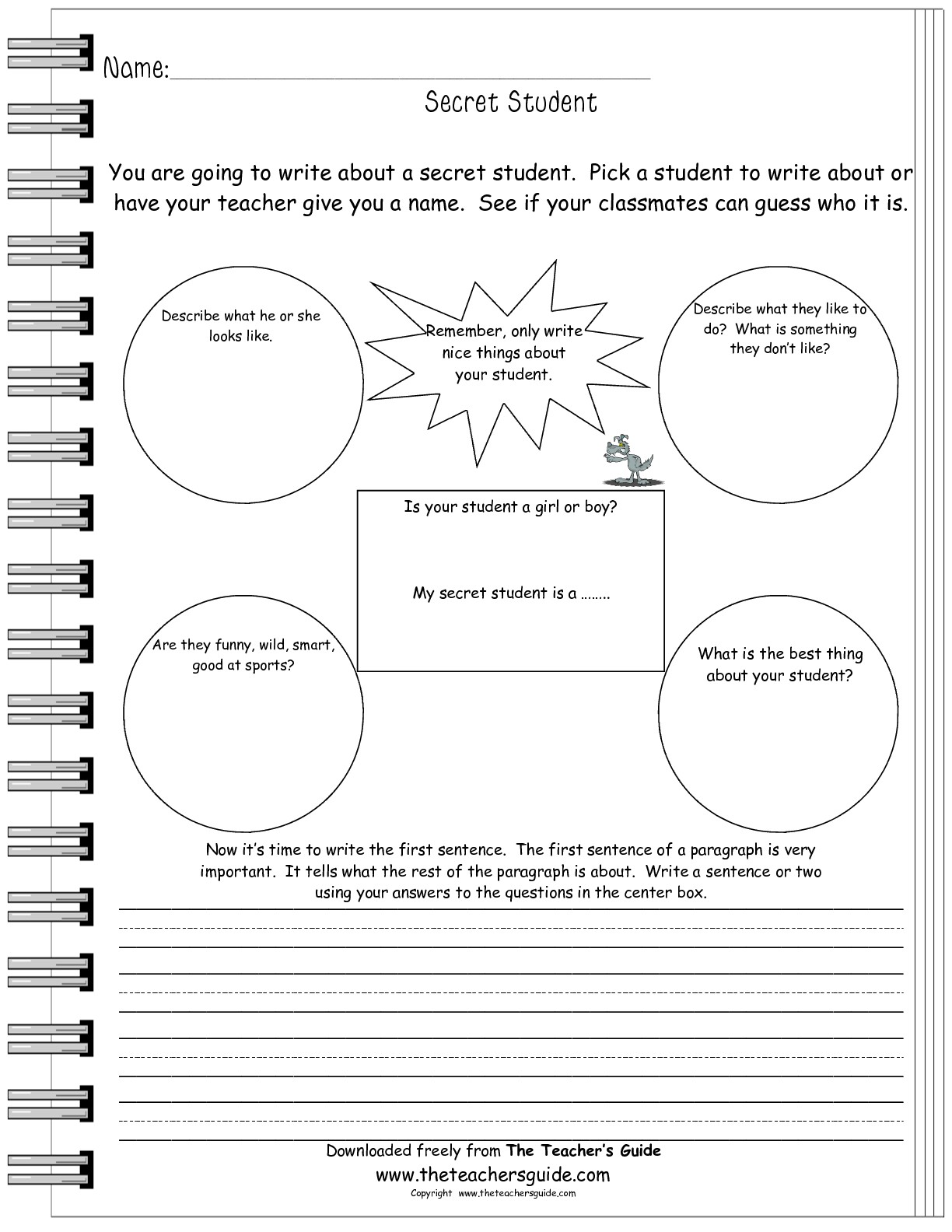 Writing Prompt Worksheets for Kids
