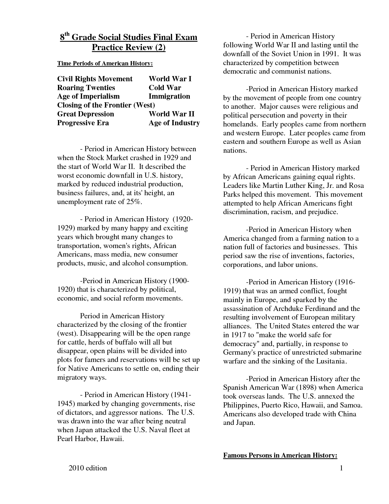 16 Best Images of 8th Grade History Worksheets Printable - 8th Grade
