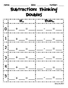 16 Best Images of Near Doubles Addition Worksheets - Doubles Plus One