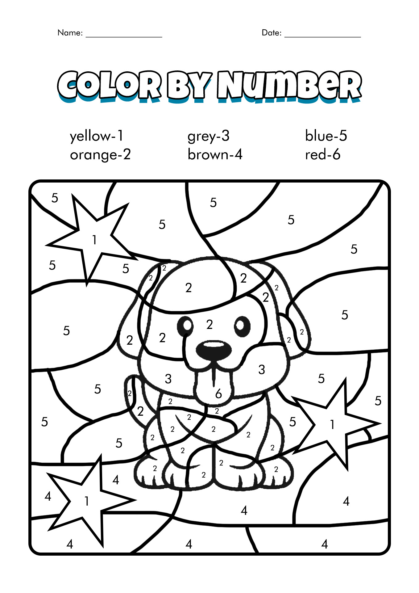 color-by-numbers-printables