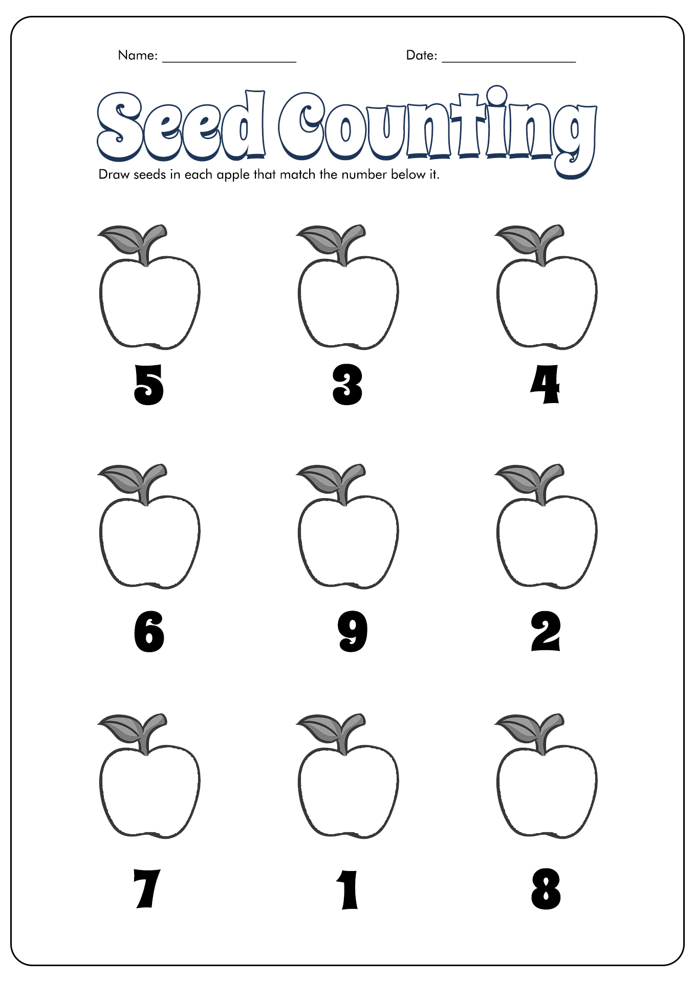13 Best Images Of Apple Activity Worksheets Apple Counting Printable