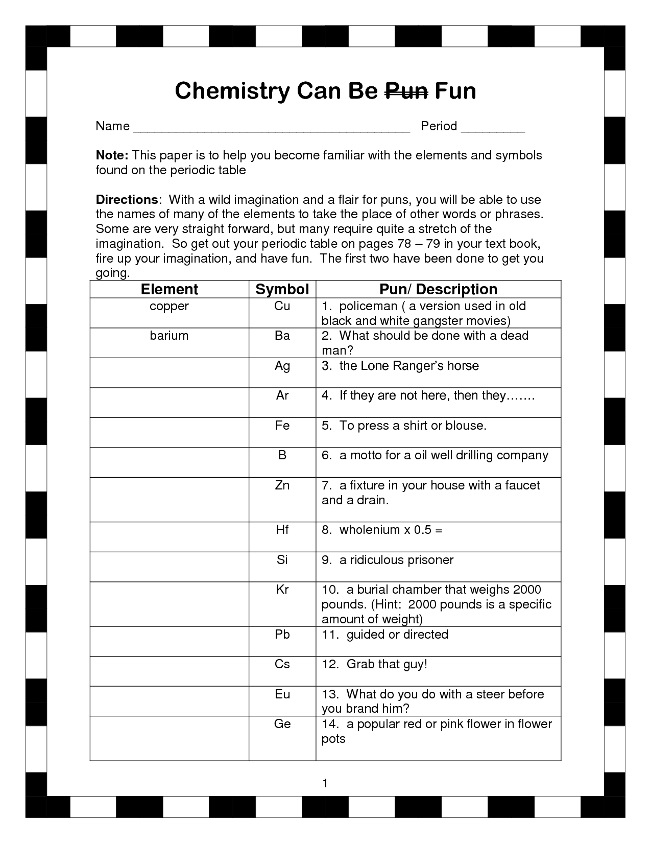 13 Best Images of High School Chemistry Worksheet Answers - Chemistry