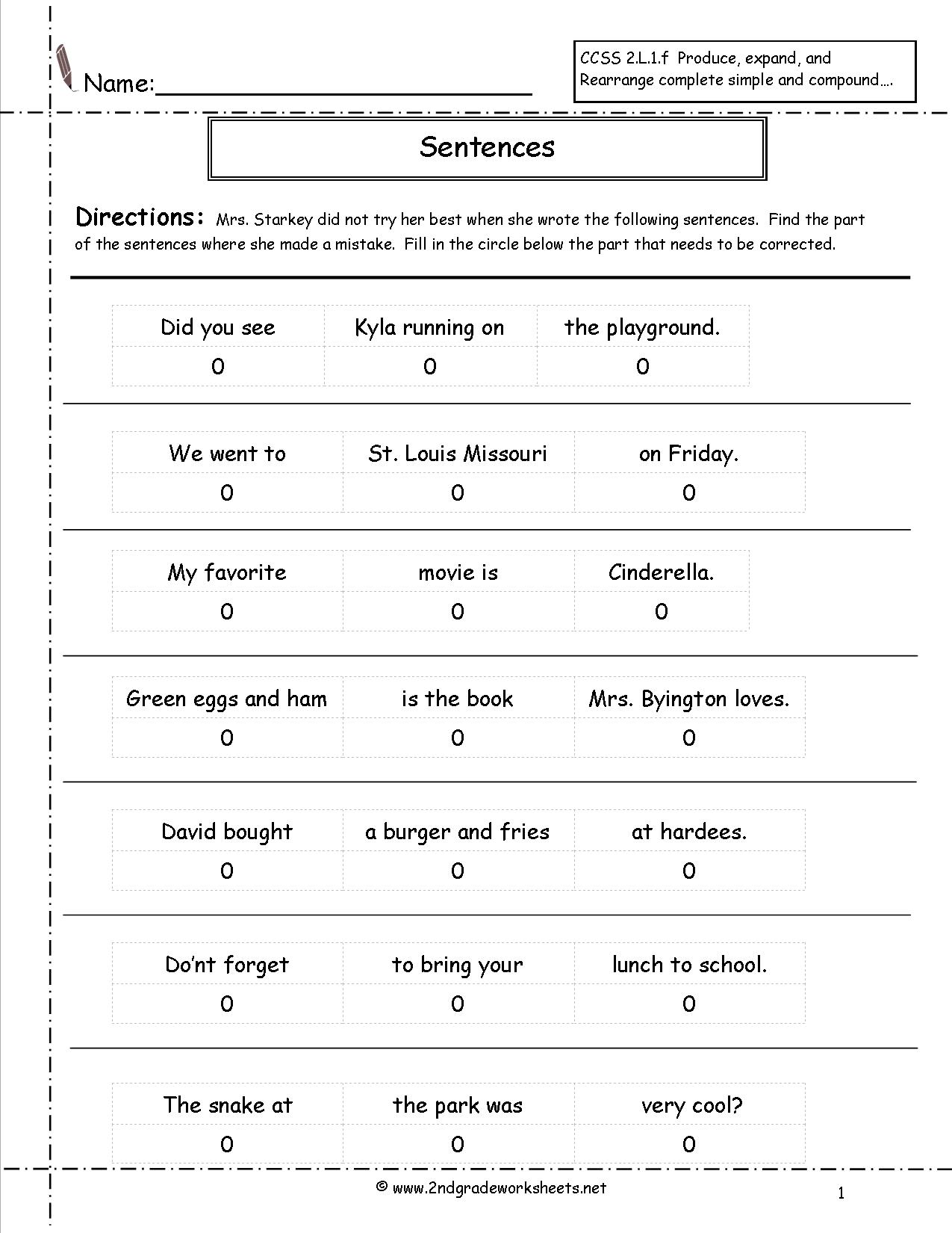 error-correction-worksheet