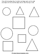 Cut Out Shape Printable Worksheets