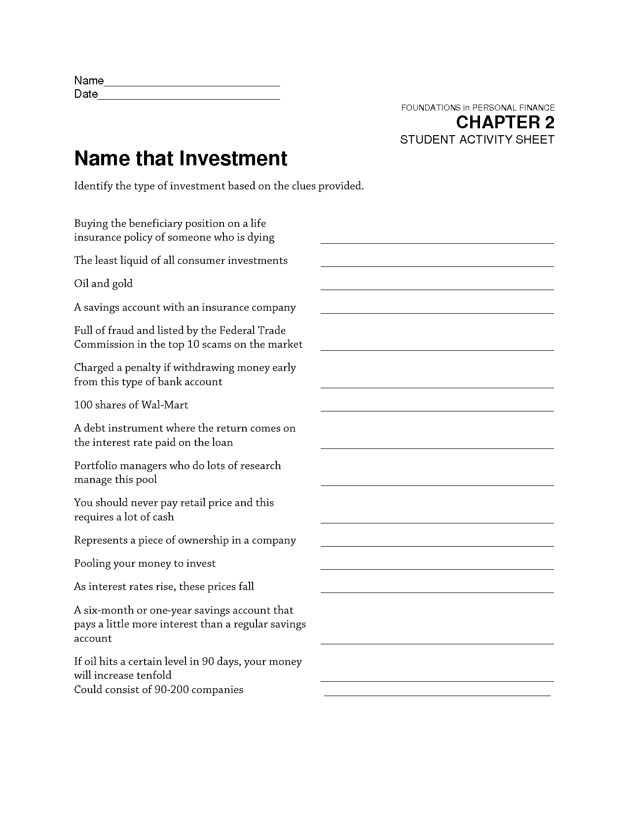 Rule Of 72 Worksheet Answers : Rule Of 72 Financial Math Worksheet With