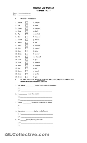 17 Best Images of Elementary School ESL Worksheets - Free Grammar