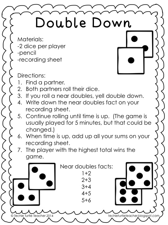 Doubles Plus One Worksheet