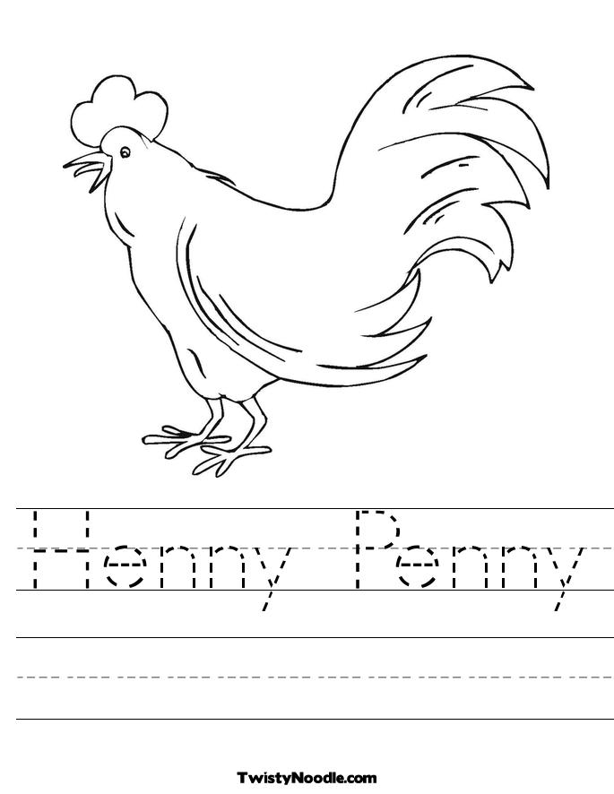 Henny Penny Activity Printable