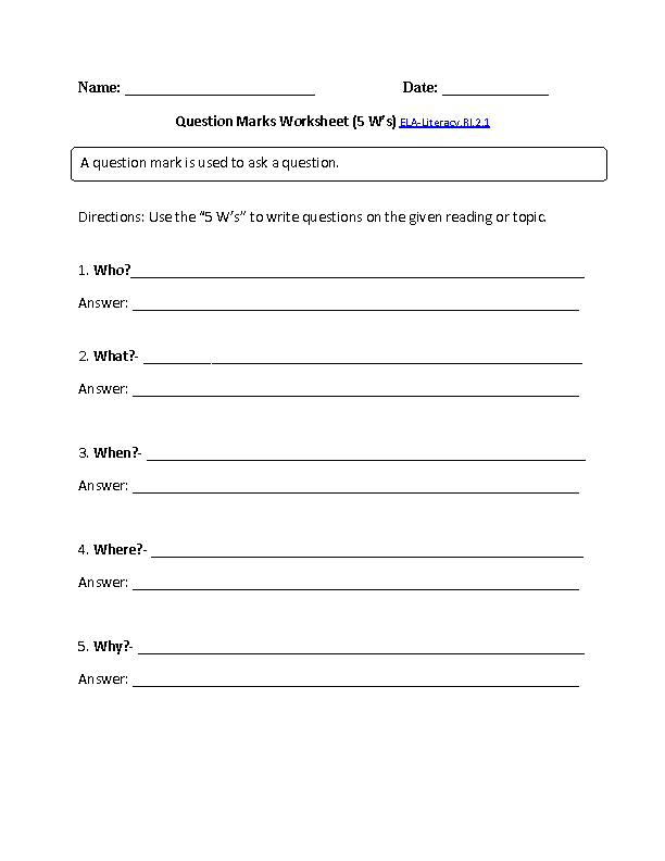 Main Idea Worksheet 2nd Grade