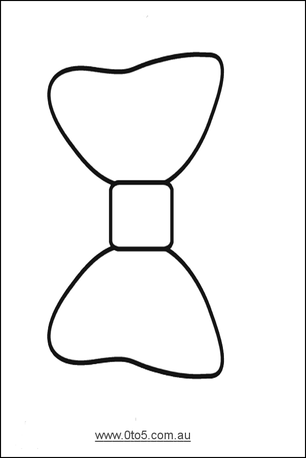 Mickey Bow Tie Template