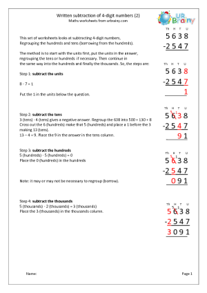 Regrouping Tens and Hundreds Worksheets