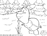 Frozen Olaf Coloring Page