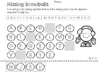 Winter Cut and Paste Worksheets