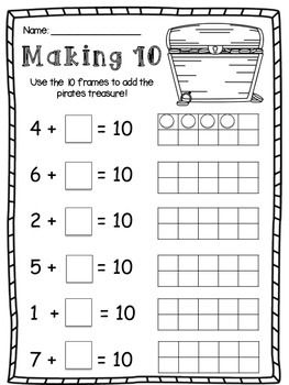 15 Best Images of Making 10 Math Worksheet - Ten Frame Worksheet Making