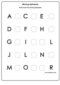 10 Best Images of Fill In Missing Letters Worksheets Alphabet - Free
