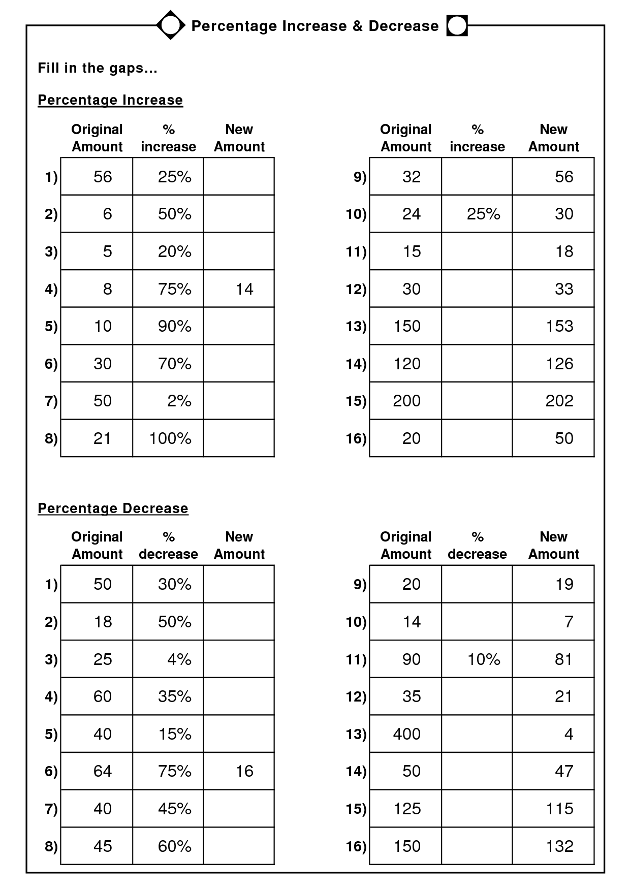 7 Best Images of Percentages Word Problems Worksheets 6th Grade  6th Grade Math Worksheets 