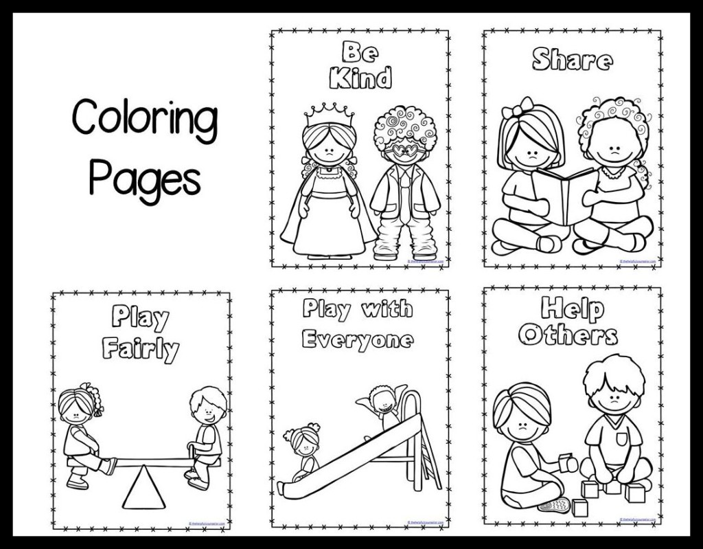self control coloring pages for kids - photo #7