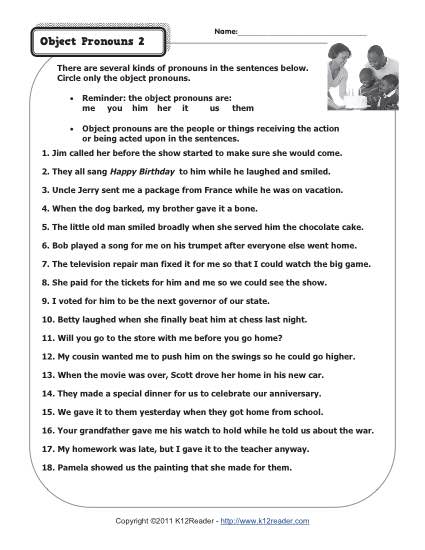 16 Best Images of Pronouns Worksheets 5th Grade - Pronoun Worksheets