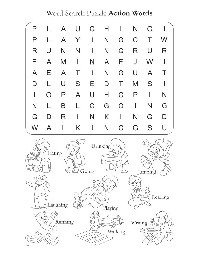 Actions Word Search Puzzle