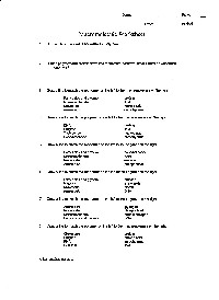Biology Macromolecules Worksheets and Answers